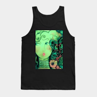 WOODLAND FAIRY ART DECO DOLLY GIRL Tank Top